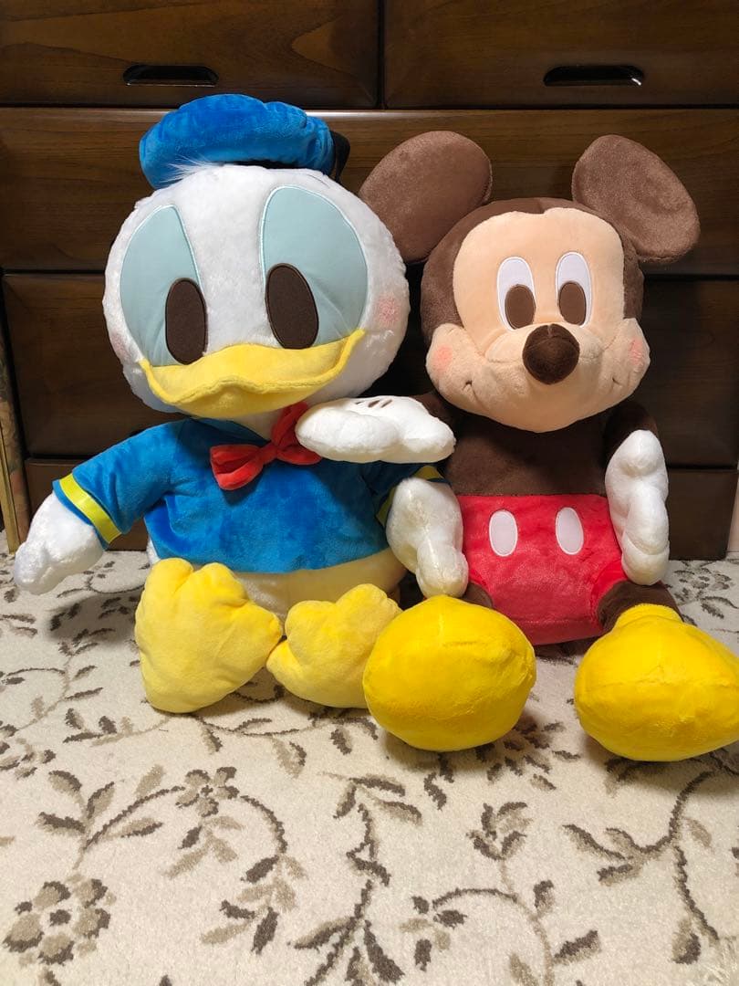ミッキー ドナルド ぬいぐるみ ２体 超超BIG グランデ ビッグ ディズニー