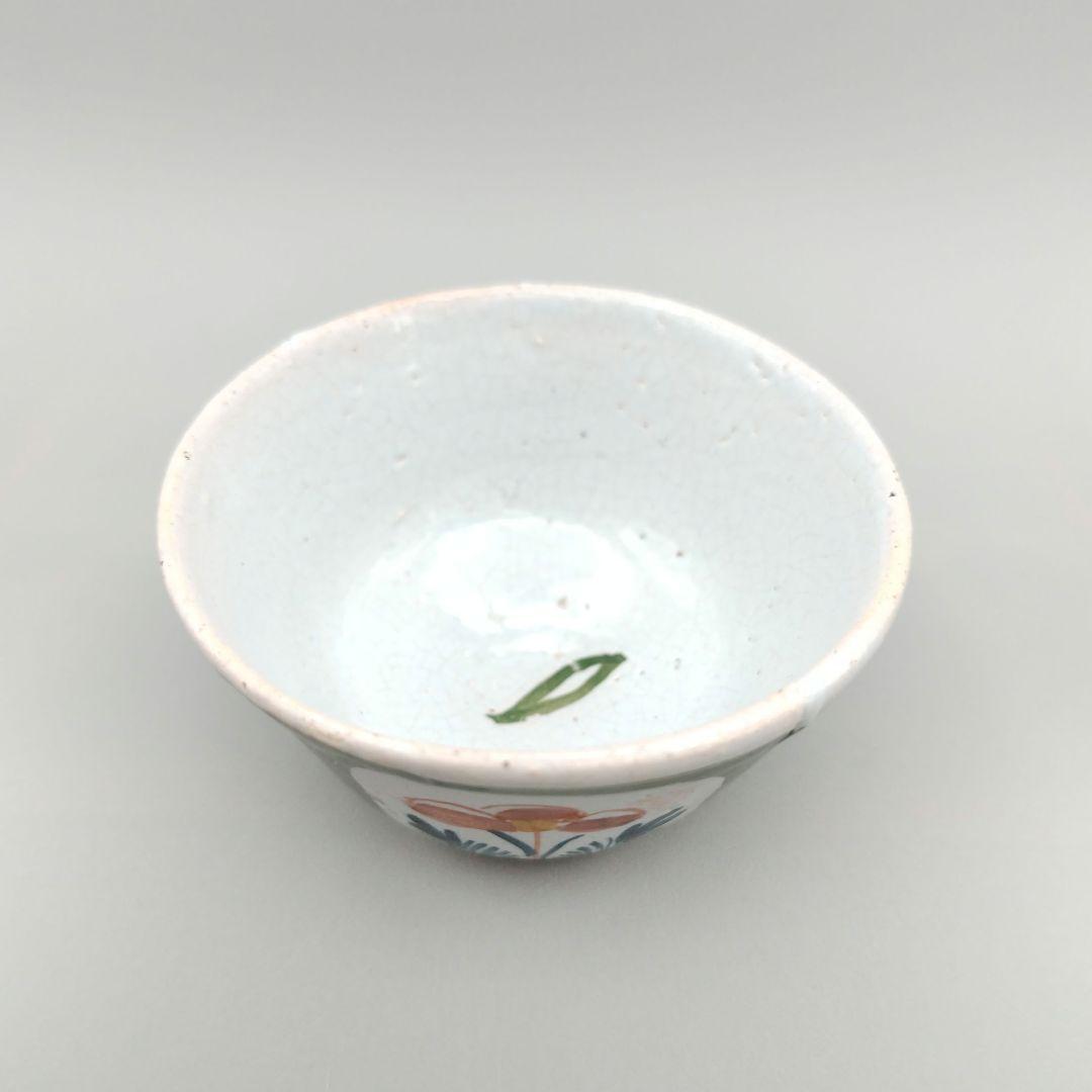 デルフト 色絵花文盃 18世紀