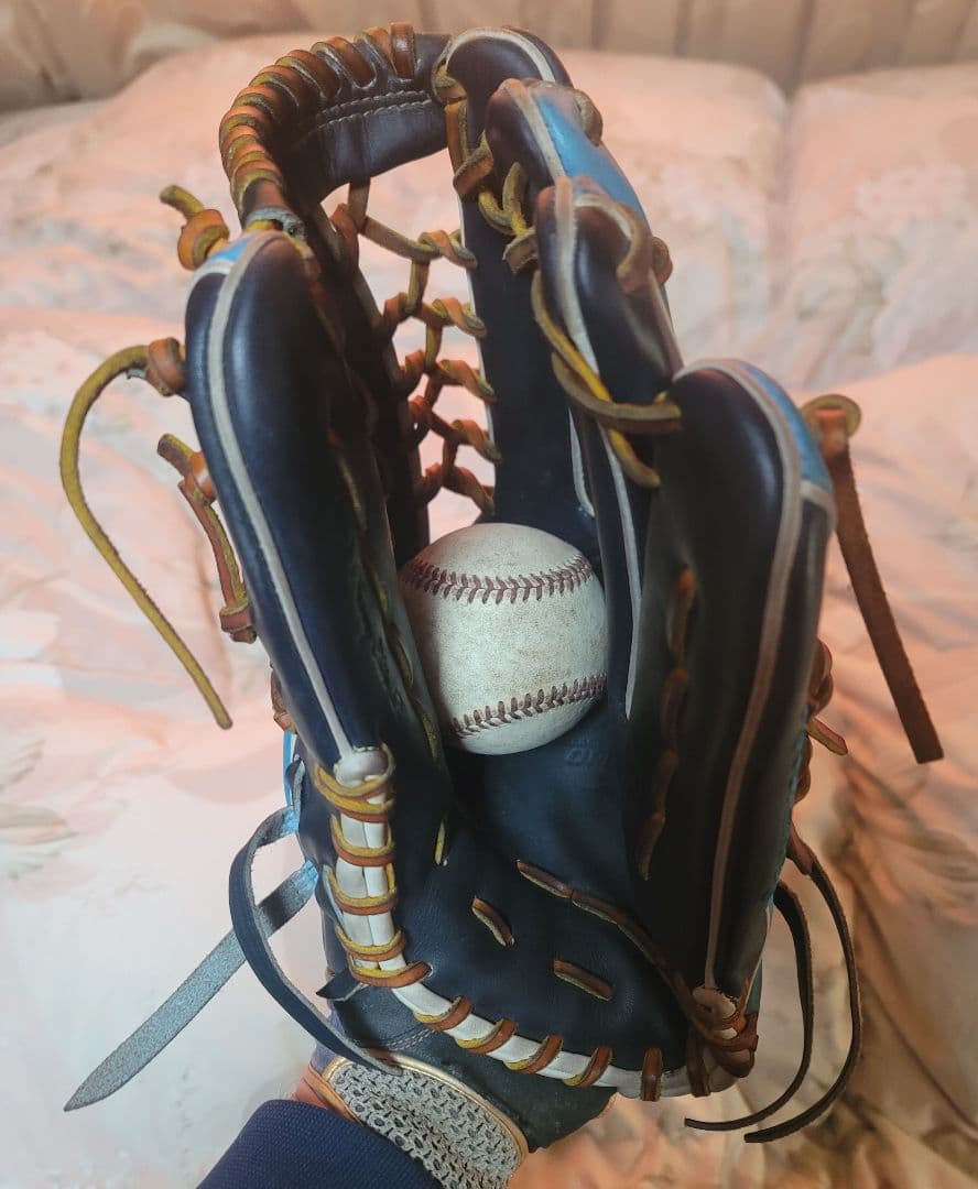 ミズノプロオプションオーダーグラブ&ファーストミット(ダイバーシティーブルー)