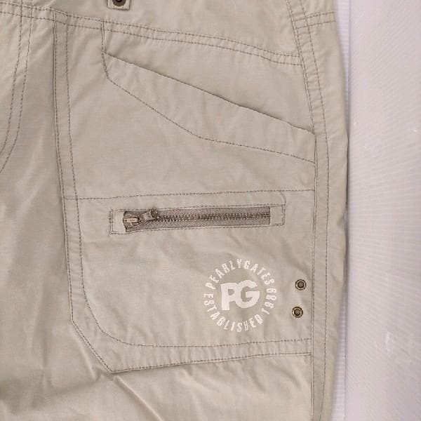 PEARLY GATES ゴルフウェア パンツ 6 XL ベージュ バックロゴ