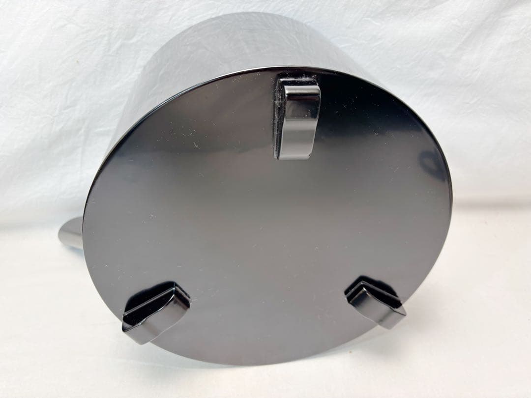 未使用 茶道具 木製黒真塗 水差し 大口水指（おおくちみずさし）」利休好写し元箱