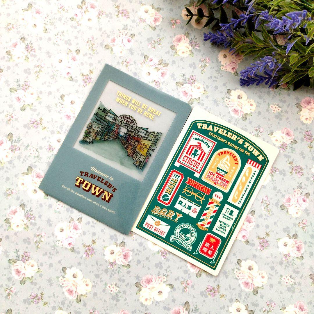 トラベラーズノートパスポートサイズ下敷きクリアホルダーセット