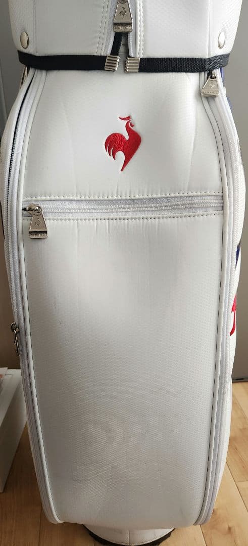 ルコック キャディバッグ白/青