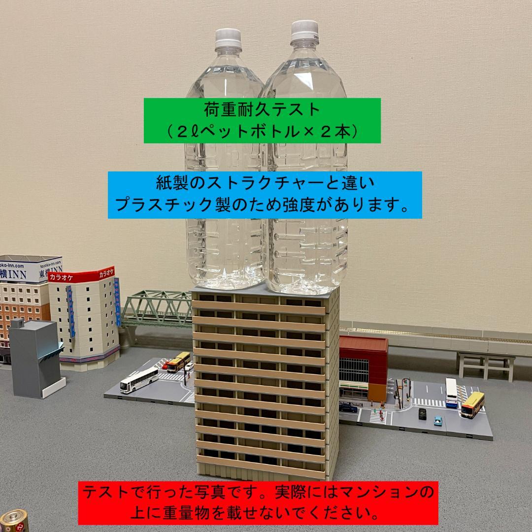 Nゲージ 都市型マンションB ストラクチャー（完成品）模型