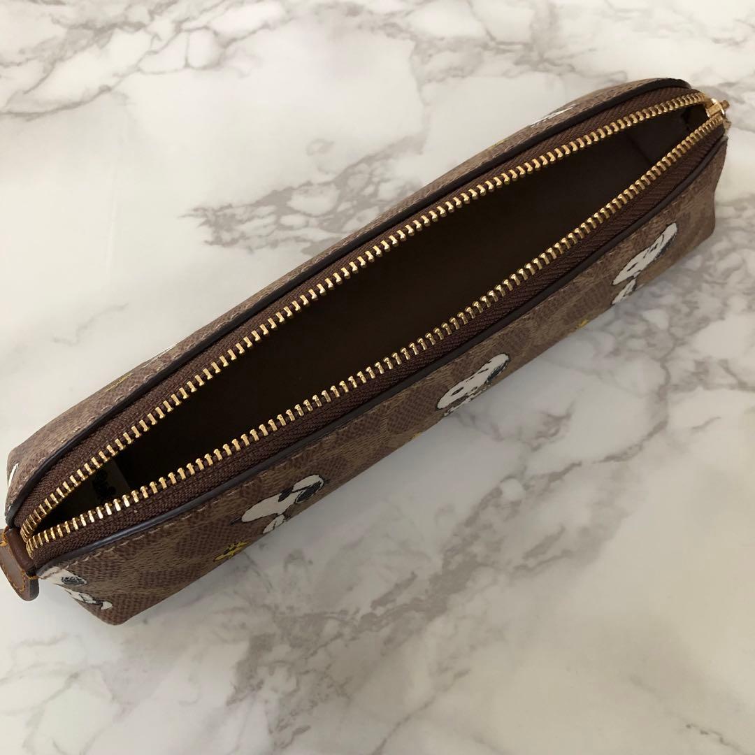 新品未使用 コーチ スヌーピー コラボ ペンケース