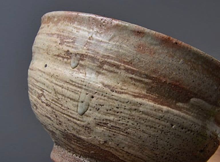 【江戸時代中期　伝世品】古萩刷毛目御本茶碗　斗々屋　李朝　高麗　千利休　御本手