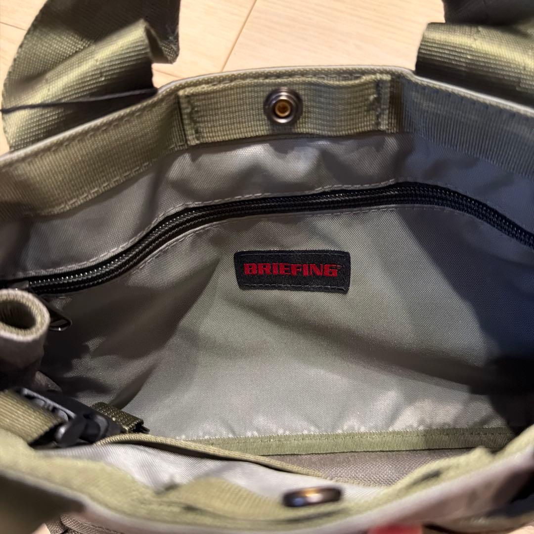 BRIEFING ミニトートバッグ オリーブグリーン　カートバッグ　カーキ