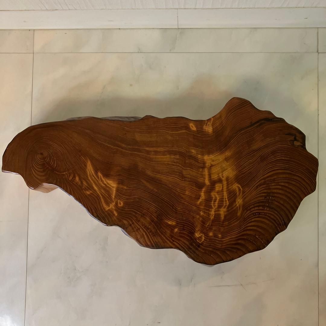 屋久杉台座　屋久杉飾り台　屋久杉工芸品　置台　屋久杉希少置き台　世界遺産