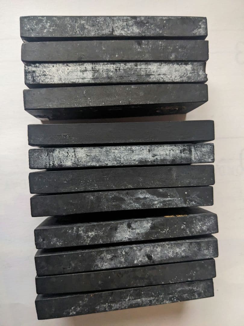 ♦中国 文房四宝 古墨 十二支揃え 干支墨 未使用 書道具 古玩 古美術骨董品