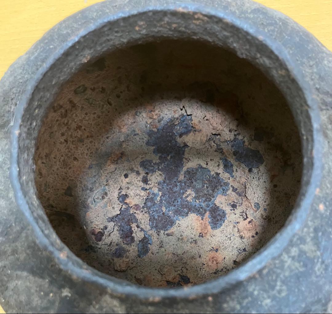 【時代物】龍文堂造 鉄壺 古い鉄 煎茶道具 茶道具 骨董 アンティーク