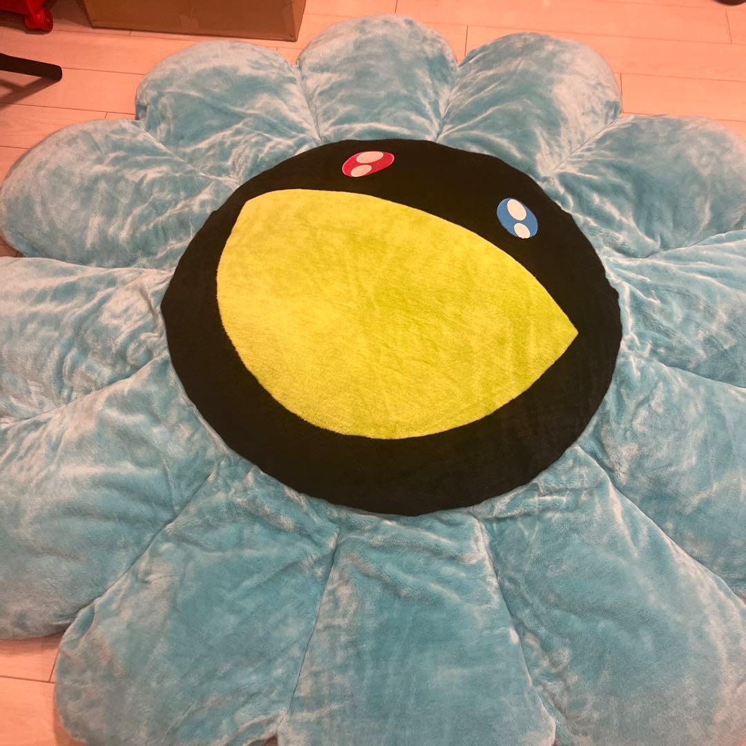 村上隆 Flower Cushion Blue Black カイカイキキ 2m