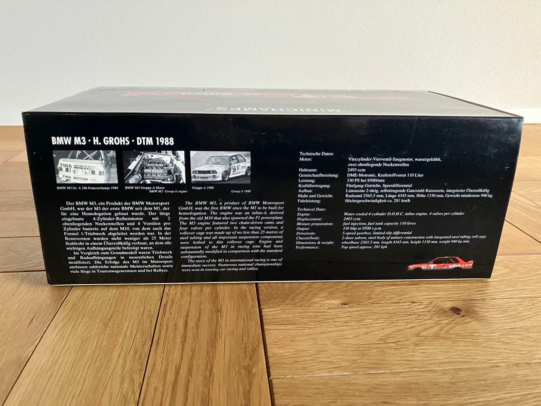 未開封 1/18  M3 H. GROHS DTM 1988 #9