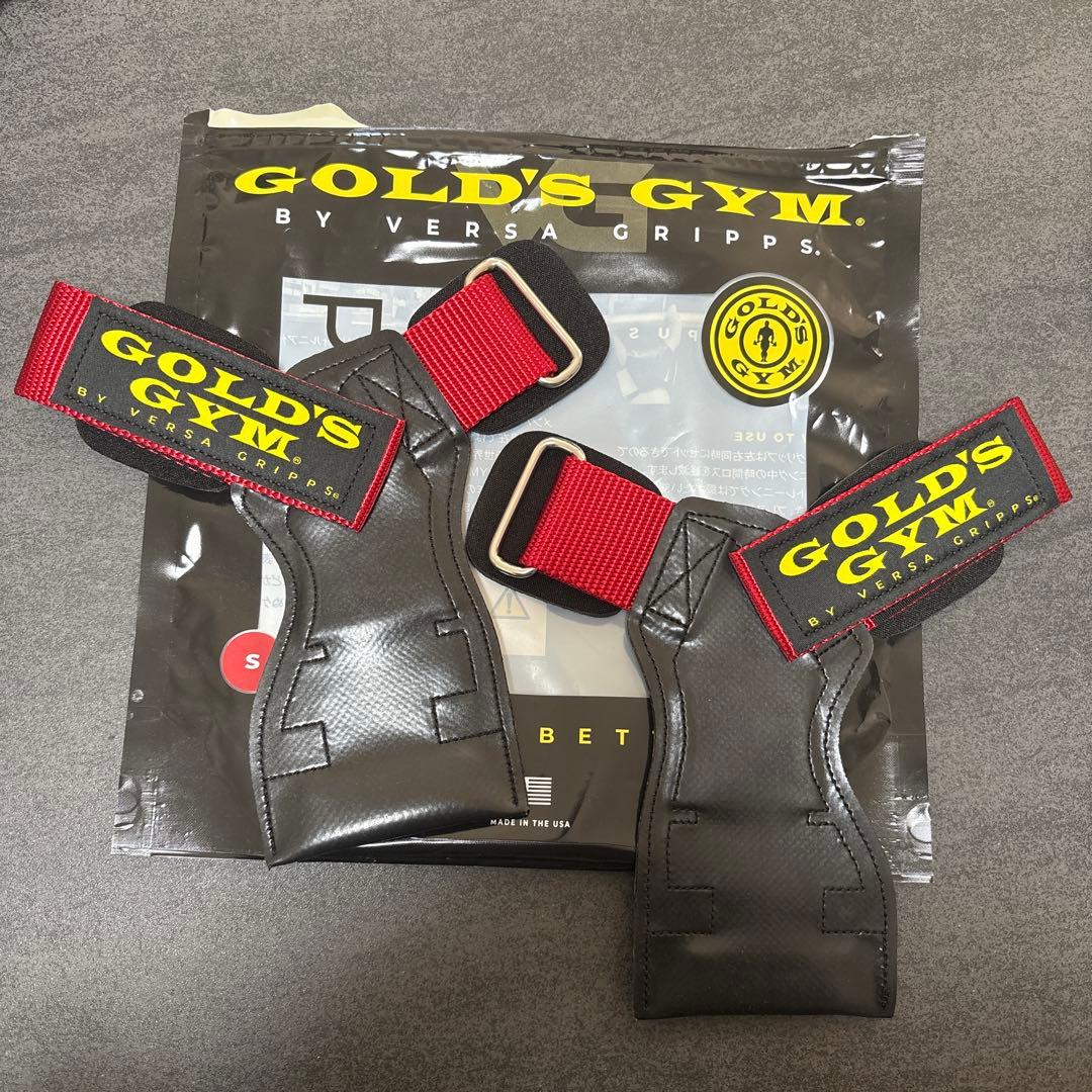 GOLD'S GYM VERSA GRIPS 黒/赤