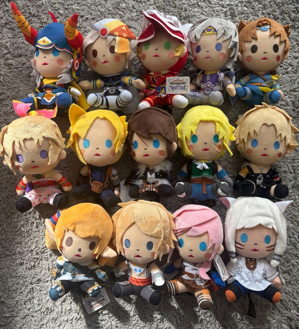 ディシディアファイナルファンタジー　ぬいぐるみ　コンプリートセット