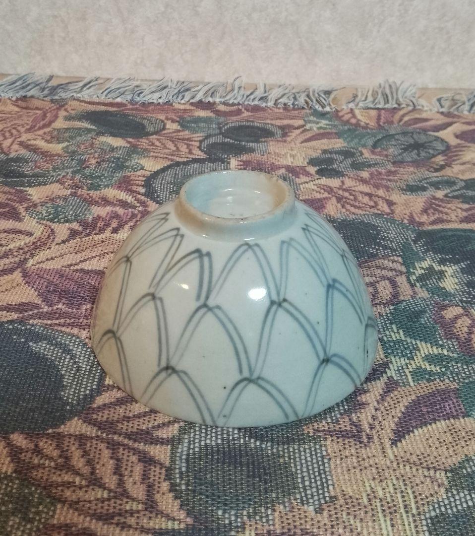 古伊万里 染付 網手 くらわんか碗 波佐見焼 江戸中期