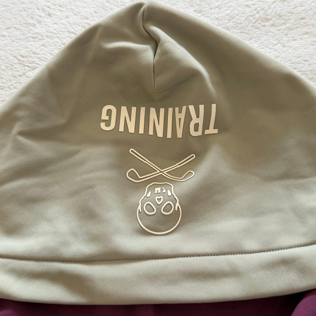 マークアンドロナ　ジップパーカー　スカル　ストレッチ　グリーン系　ゴルフウェア