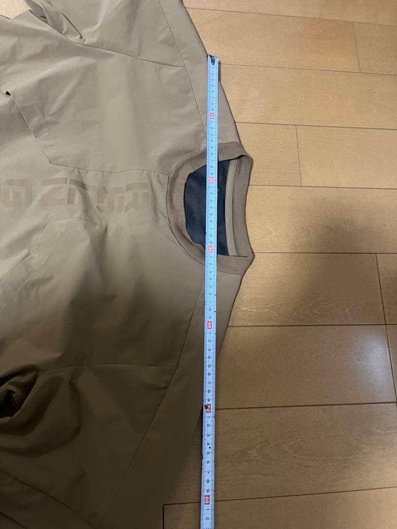 Russeluno 2wayゴルフウェア ブラウン 長袖ナイロンジャケット