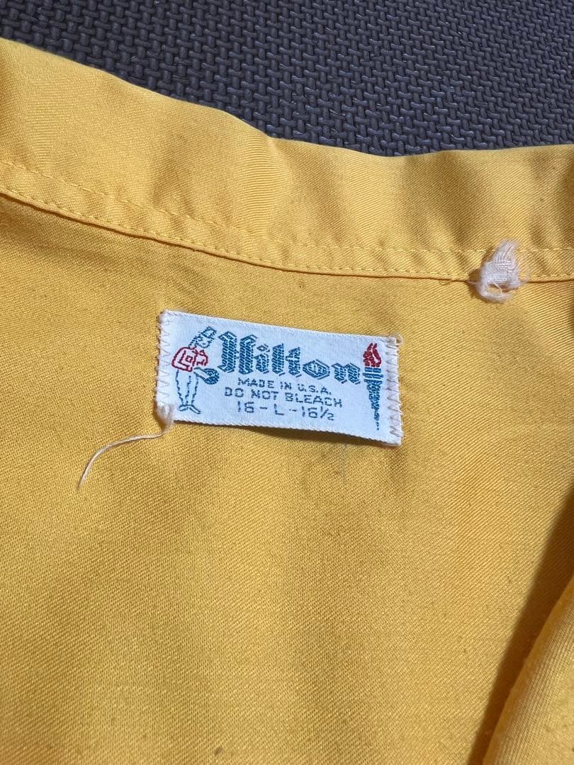 hilton ヒルトン　ボーリングシャツ　古着　usa製