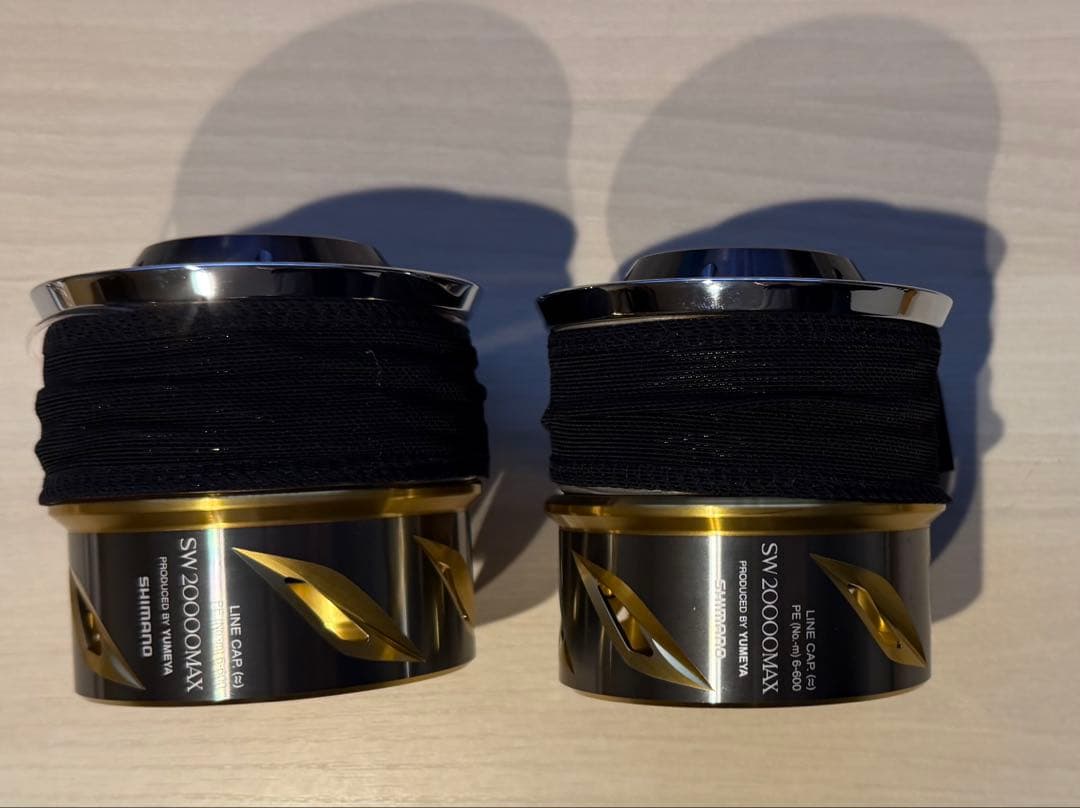 新品未使用 (2) 夢屋20000MAXスプール + 新品 PE#10 300m