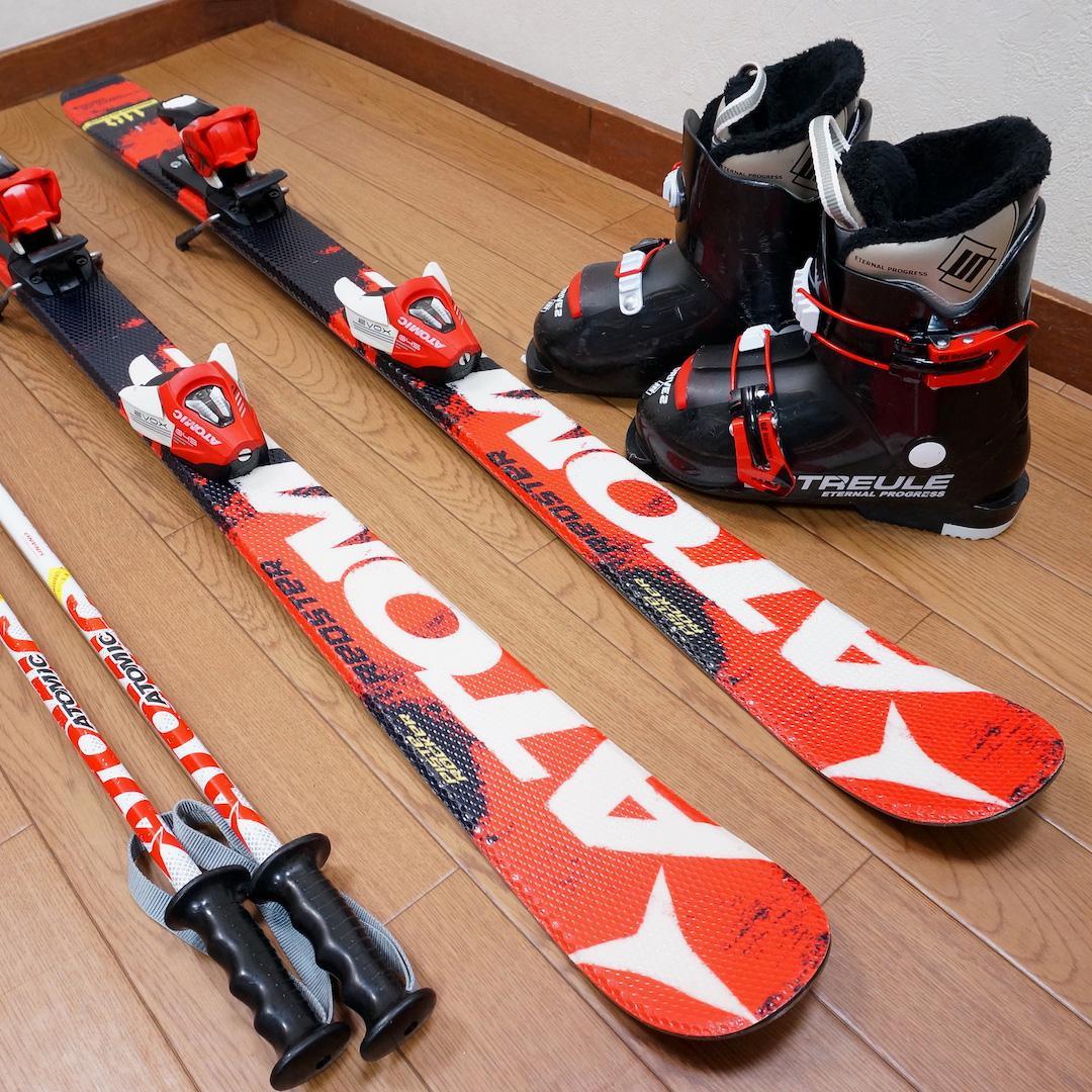 メンテ済 110cm 靴20cm ATOMIC REDSTER スキーセット