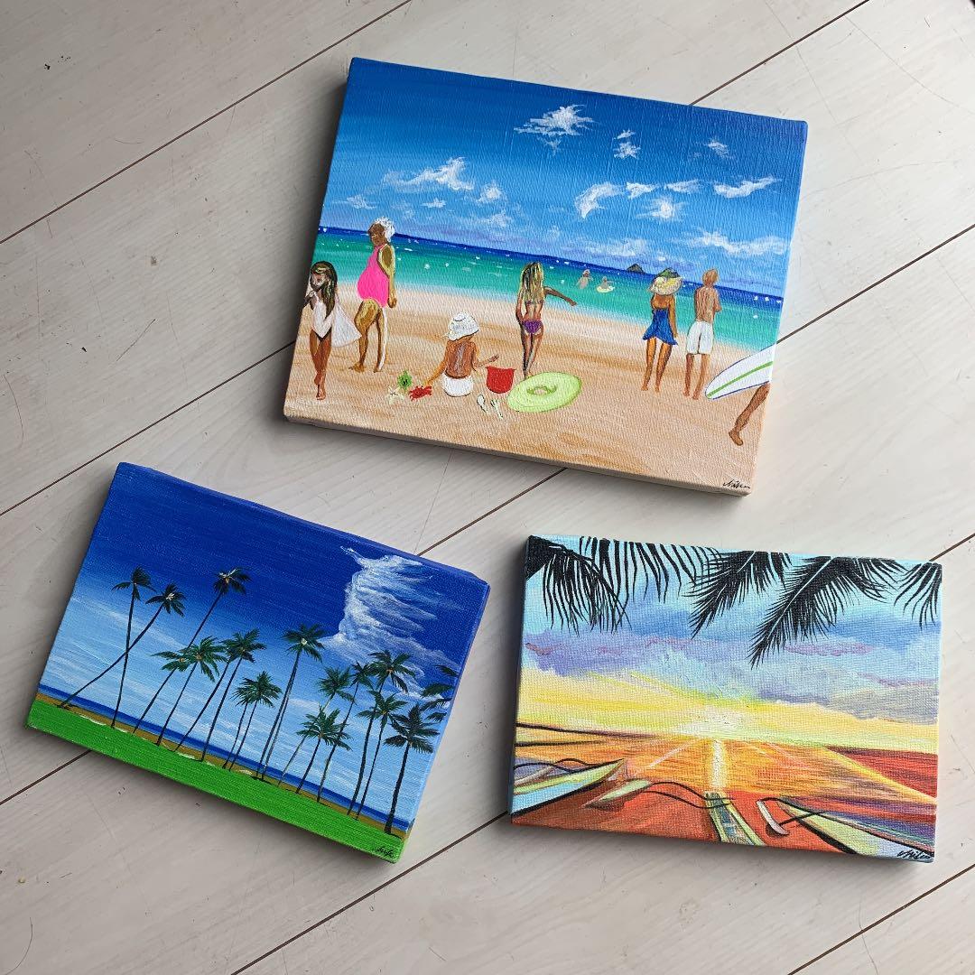 海の絵 ハワイ アート インテリア 絵 ロンハーマン 絵画 ルーカ 油絵