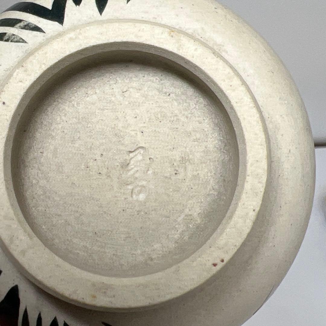 萬古焼　色絵　煎茶碗4客　口径7.2㎝　東さ8-0124①