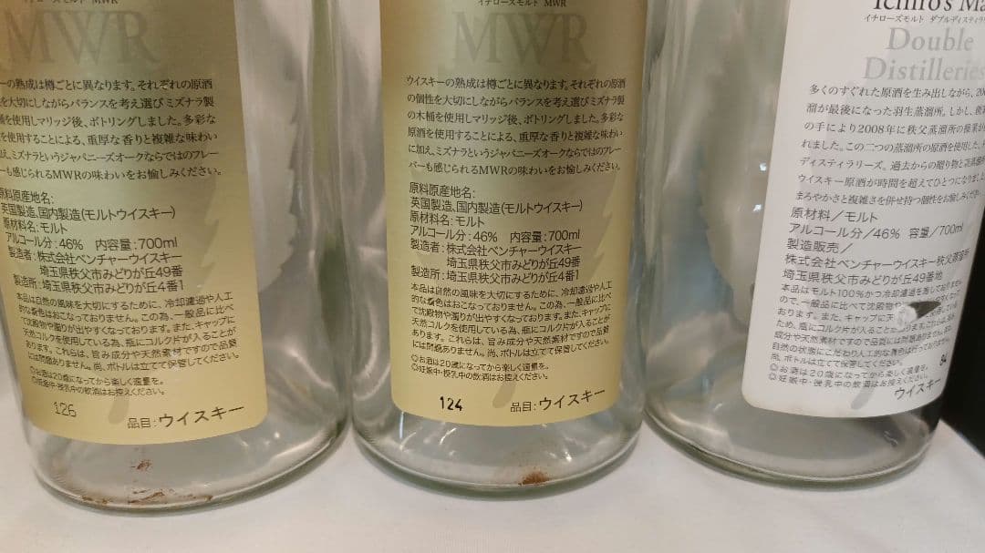 空瓶6本 イチローズモルト DD MWR