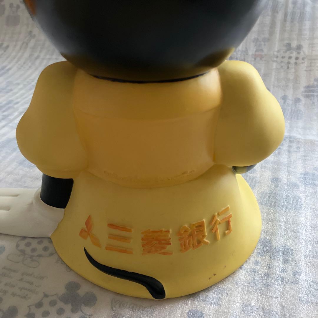 希少！旧三菱銀行カウンター用30cmの特大ミニー マウス　ソフビ貯金箱