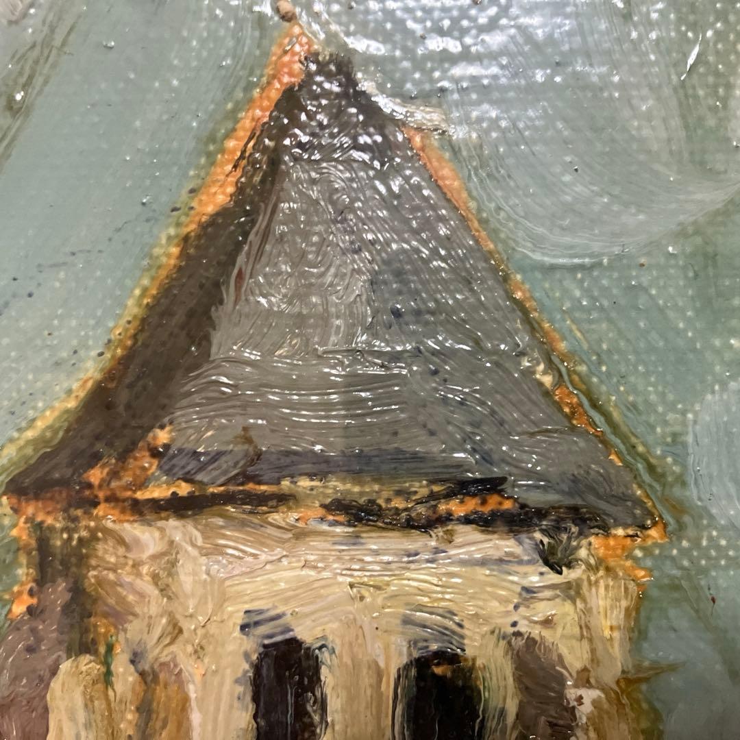 モーリスマルタン印象派風景画 金色フレーム付き15Ｆ