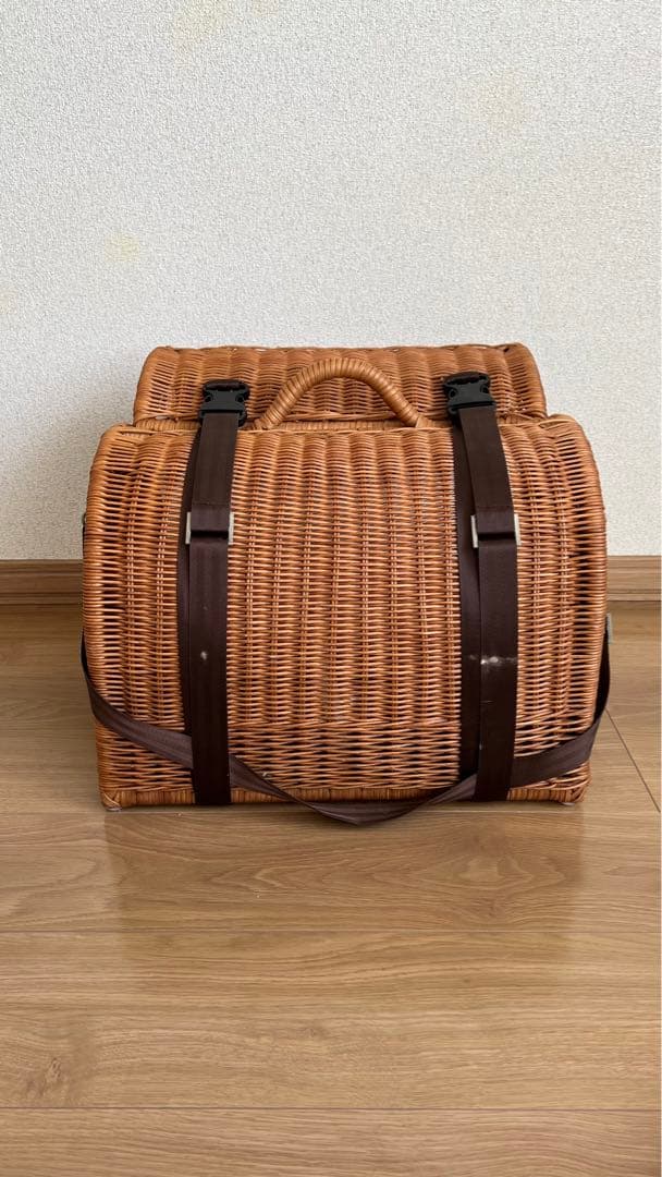 ラタン製ペットキャリーケース　猫　犬　シンシアジャパン