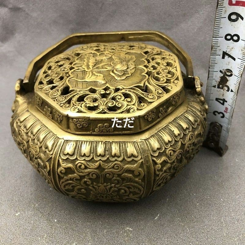 銅炉 暖手炉 薫香炉 香道具 装飾品 工芸品 置物