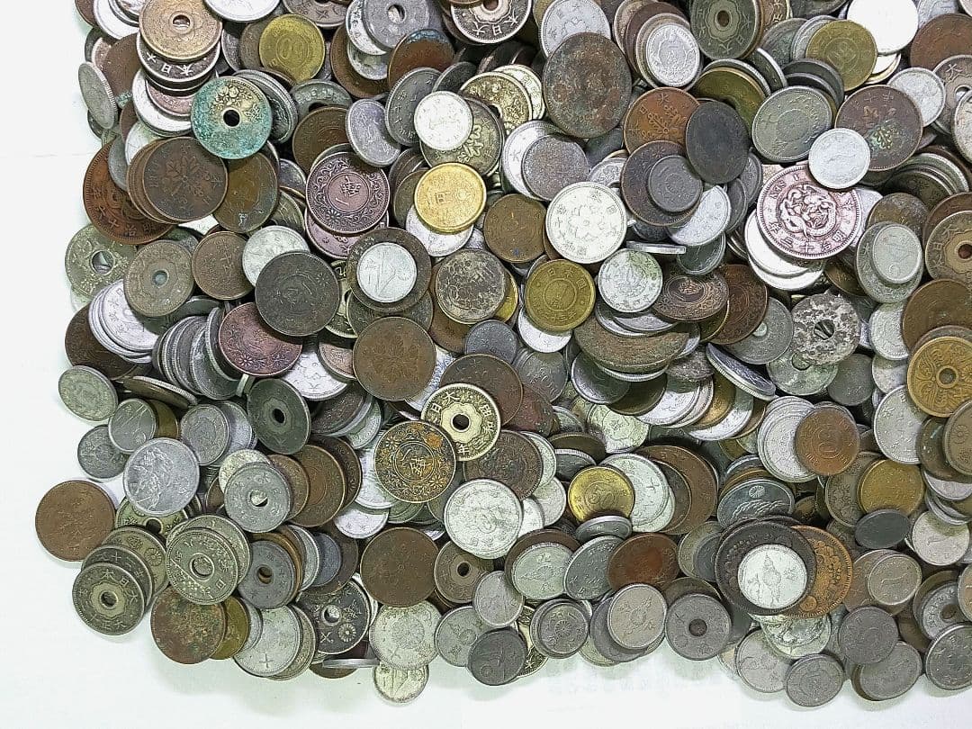 古銭　近代貨幣　まとめて　8.10kg