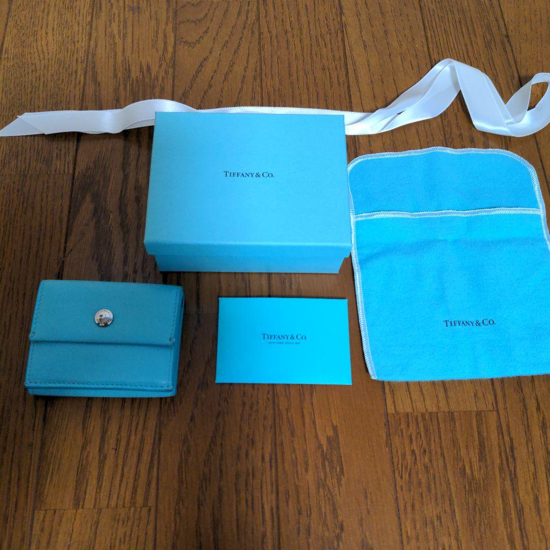 ティファニー　財布　水色　小型