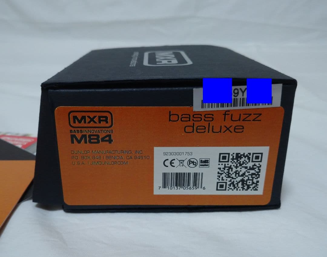 室内試奏数回のみ MXR M84 bass fuzz deluxe ※冊子類不足