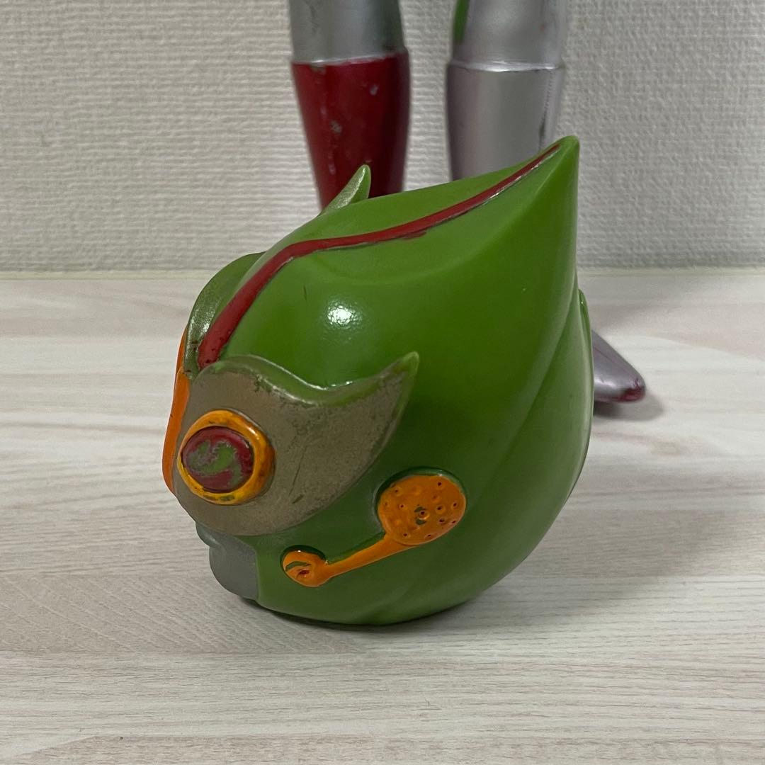 旧バンダイ ソフビ サンダーマスク フィギュア 東洋エージェンシー 面替え