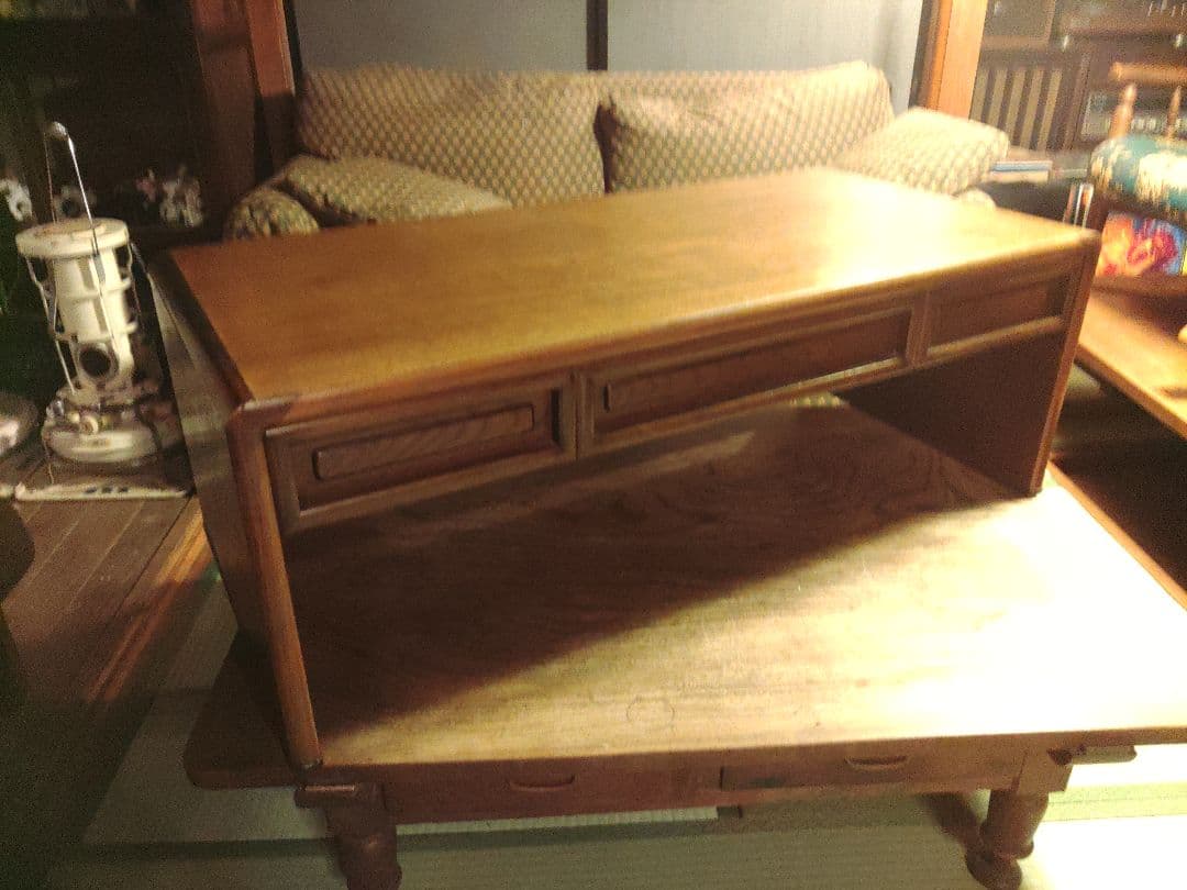 希少　文机　座卓　テーブル　デスク　レトロ　アンティーク　ヴィンテージ　レア