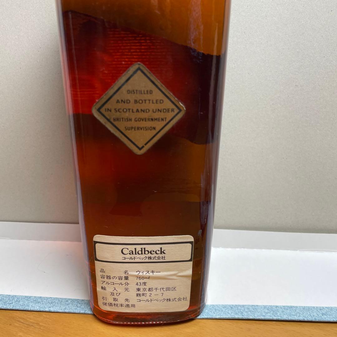 稀少ビンテージウイスキー❗️ジョニーウォーカー　黒ラベルウイスキー特級70年代古酒