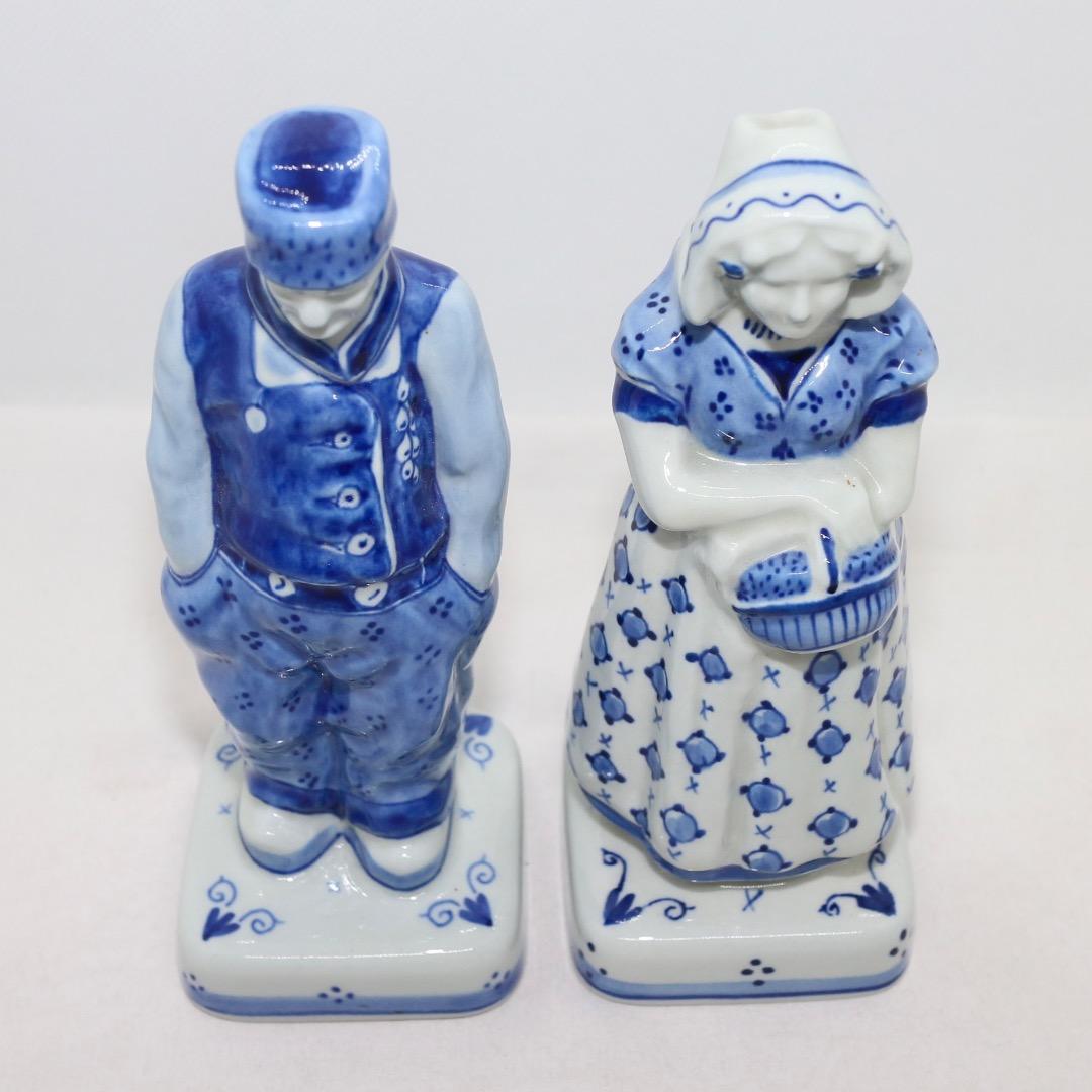  DELFT ロイヤルデルフォト ファーマーと妻 置物 陶器 オランダ