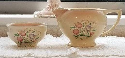 スージークーパー❤️希少ドレスデンスプレイ ピンク☆イギリス アンティーク