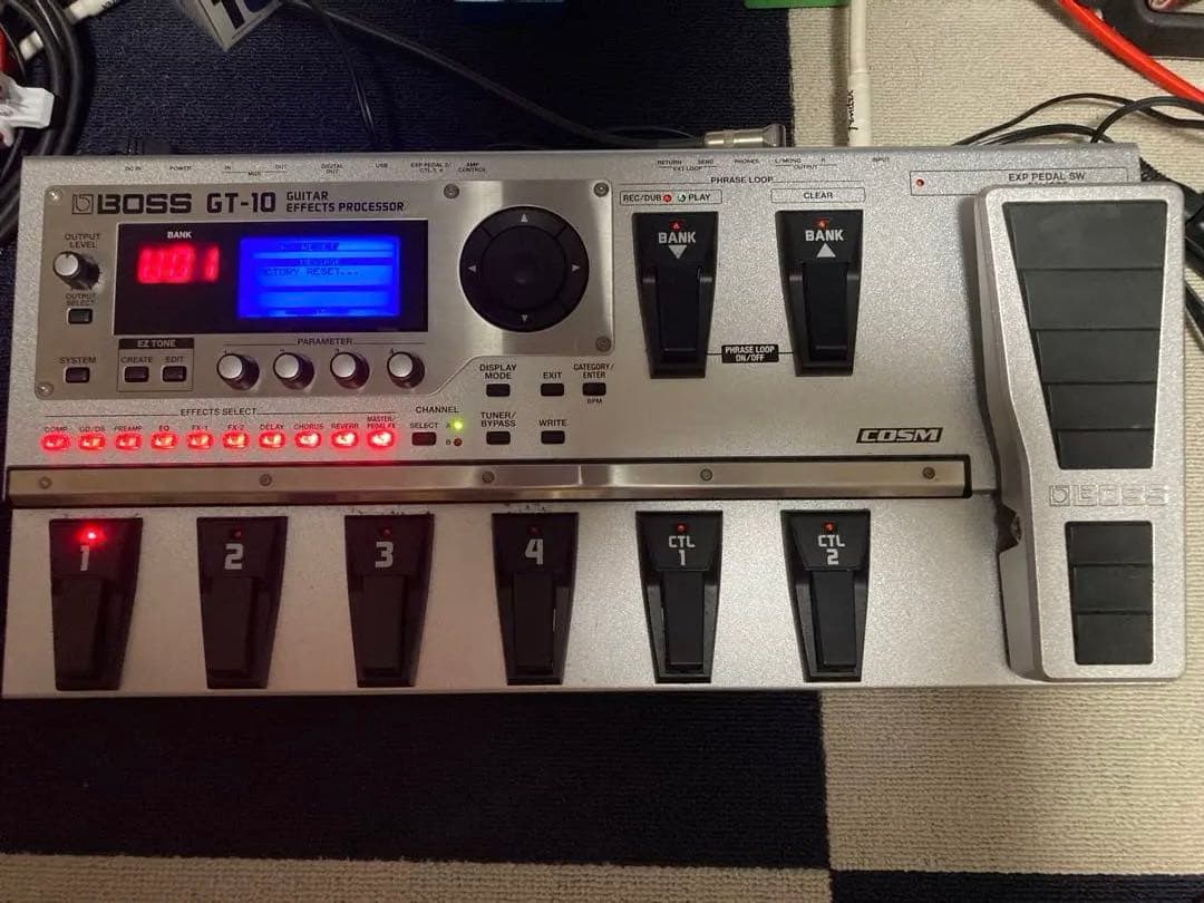 BOSS GT-10 ギター用マルチエフェクターアダプター取説USBケーブル付き