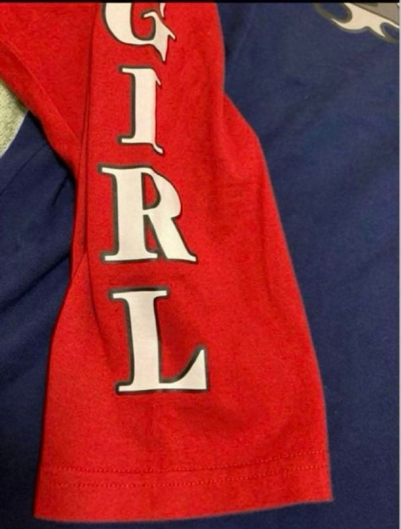 【あいみょん着用】モデル&カラーX-girl ロンTネイビー長袖リンガーTシャツ