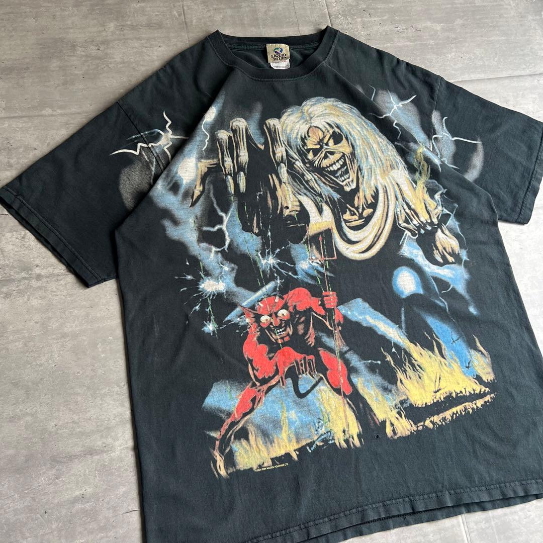 Iron Maiden　アイアンメイデン　魔力の刻印　リキッドブルー製　Tee