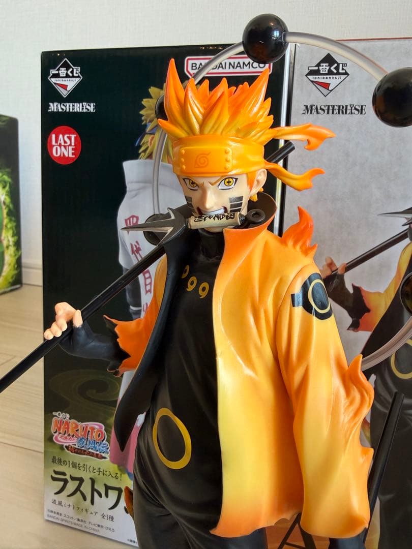 A賞　ナルト 六道仙人　B賞　サスケ　写輪眼&輪廻眼ver ミナト空箱　一番くじ