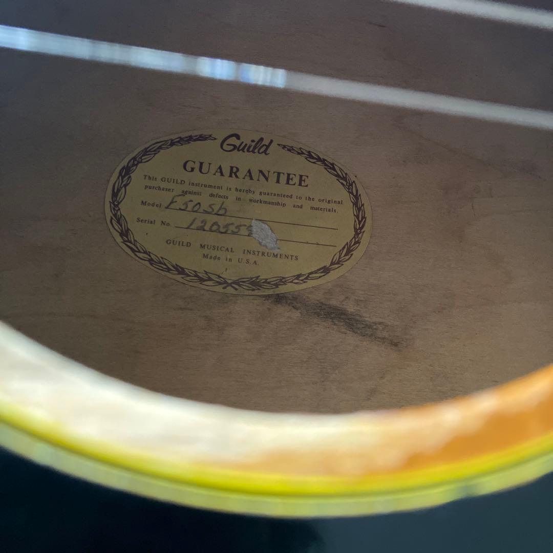 Guild F-50 SB 1974年製　サンバースト　激鳴り　リフレット済み