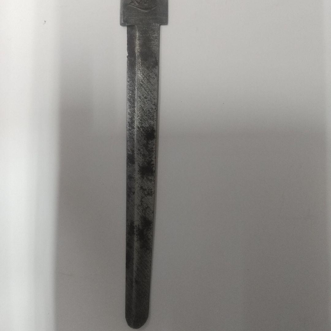 小刀　　銘　月山貞一造 　小柄　海老の図柄　刀装具　日本刀　小道具