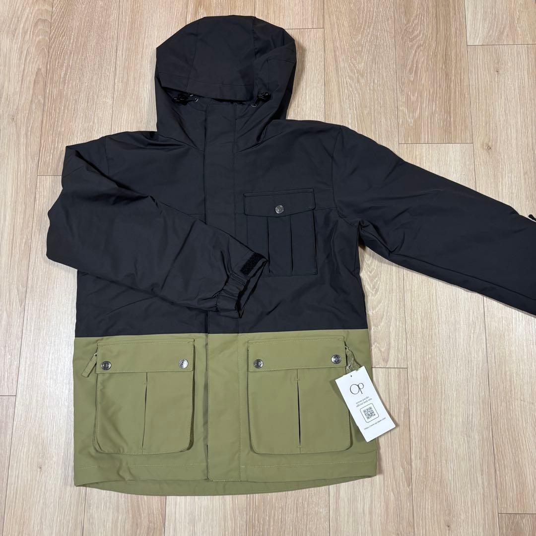 OP スノーボード ウェア ★ジャケットのみ★ Sサイズ　黒／カーキ