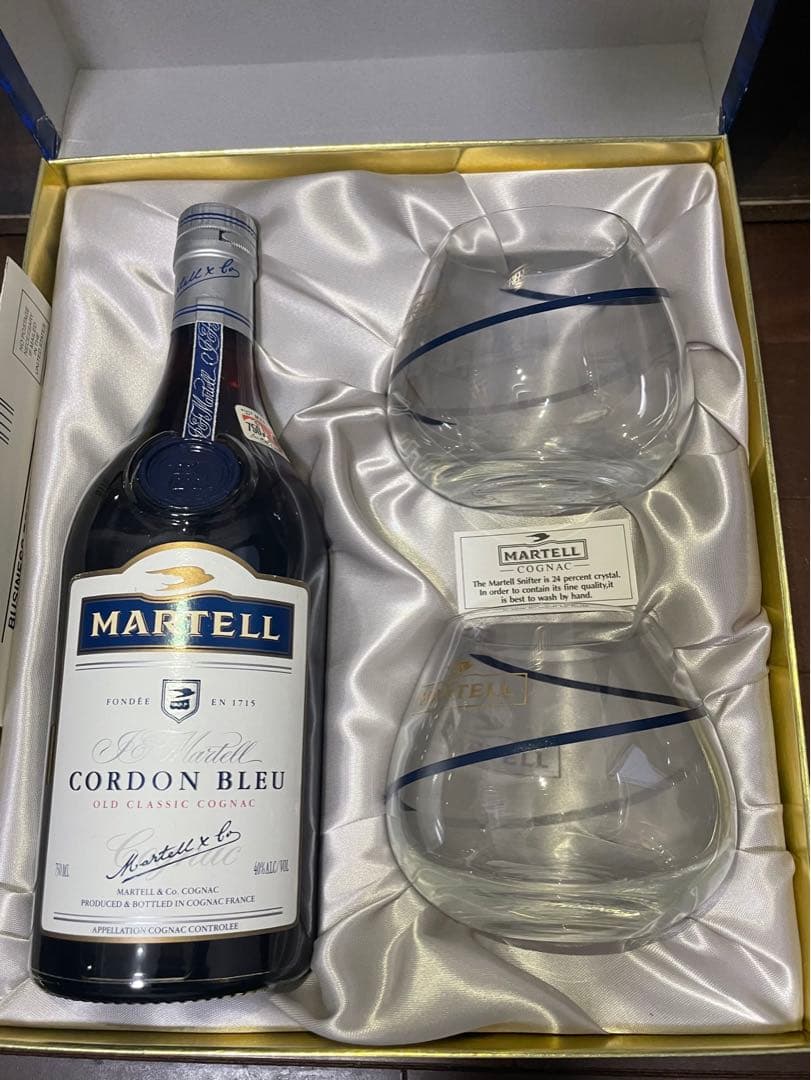 マーテル　コルドンブルー旧ボトル　グラスセット