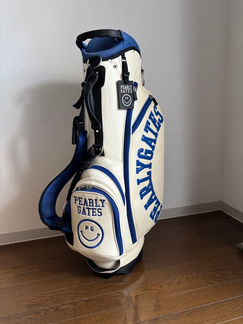 ⭐️早い者勝ち⭐️PEARLY GATES キャディバッグ ホワイト/ブルー