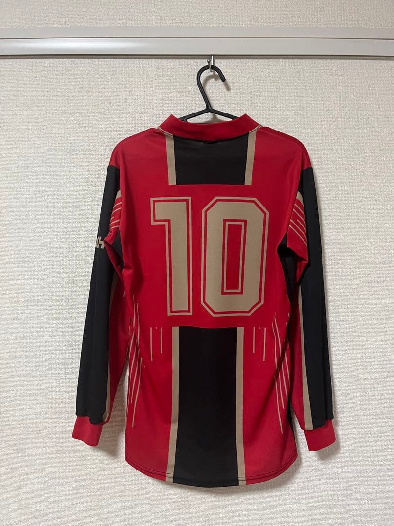 矢板中央　ユニフォーム10番　Mizuno 長袖 赤黒 【激レア】