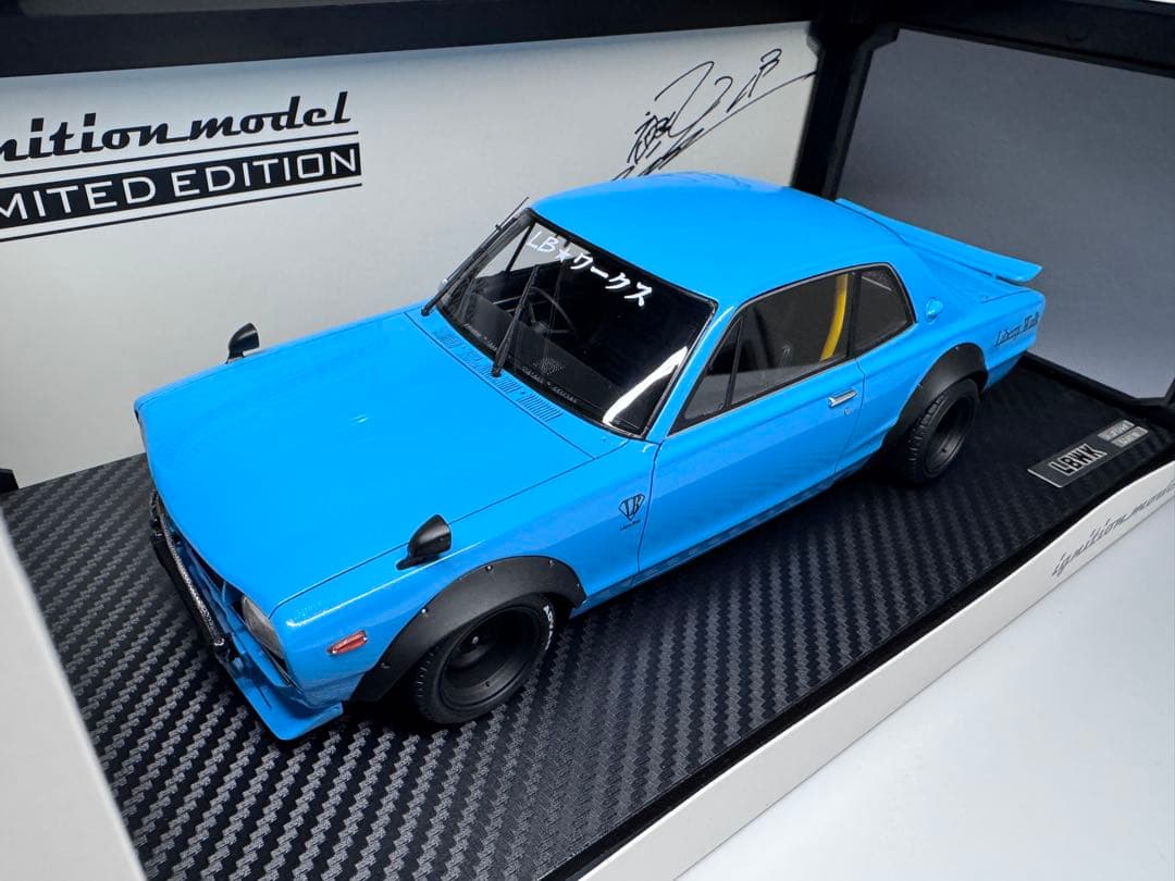 IG 1/18 LB ワークス ハコスカ 2ドア ライトブルー